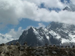Memorials to the fallen climbers of Everest