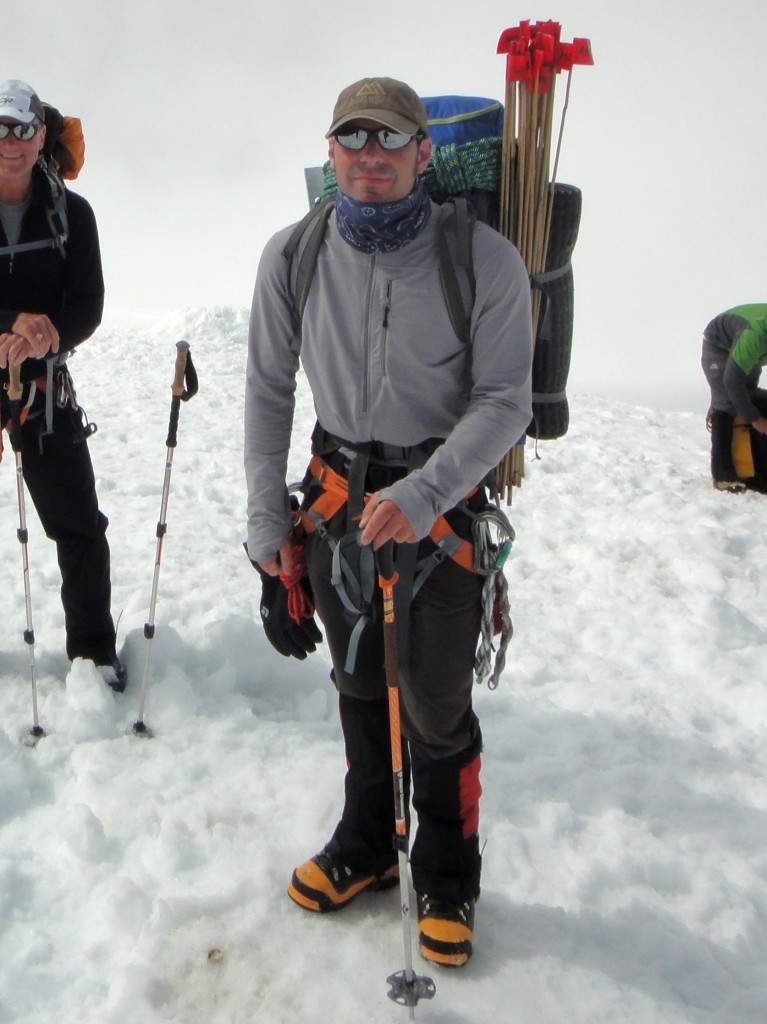 Matthew Hegeman teaching our mountaineering course