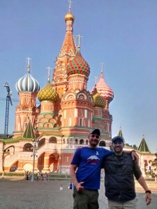 Taylor and Parker at St. Basil’s Cathedral
