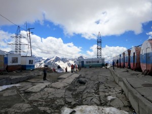 Barrels at Elbrus basecamp