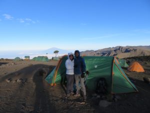 Shira Camp with Mt Meru in Background